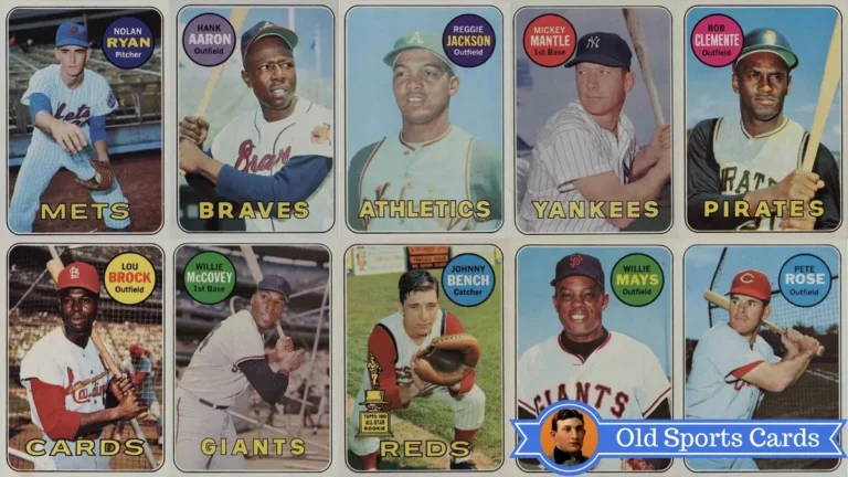 A collage of the most valuable cards from the 1969 Topps Baseball sports card set.A collage of the most valuable cards from the 1969 Topps Baseball sports card set.
