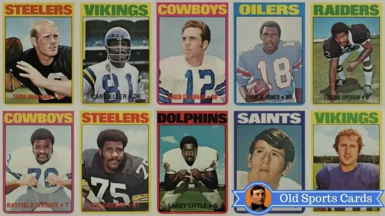 A collage of the most valuable cards from the 1972 Topps Football sports card set.A collage of the most valuable cards from the 1972 Topps Football sports card set.