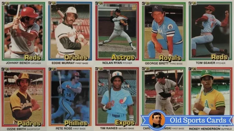 A collage of the most valuable cards from the 1981 Donruss Baseball sports card set.A collage of the most valuable cards from the 1981 Donruss Baseball sports card set.