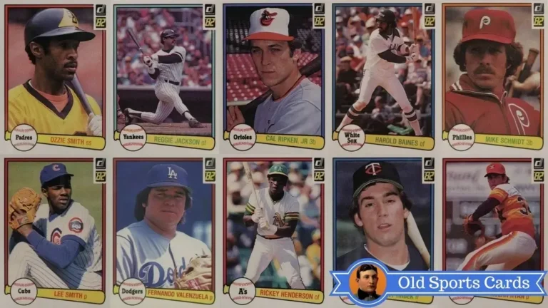 A collage of the most valuable cards from the 1982 Donruss Baseball sports card set.A collage of the most valuable cards from the 1982 Donruss Baseball sports card set.