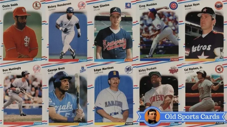 A collage of the most valuable cards from the 1988 Fleer Baseball sports card set.A collage of the most valuable cards from the 1988 Fleer Baseball sports card set.