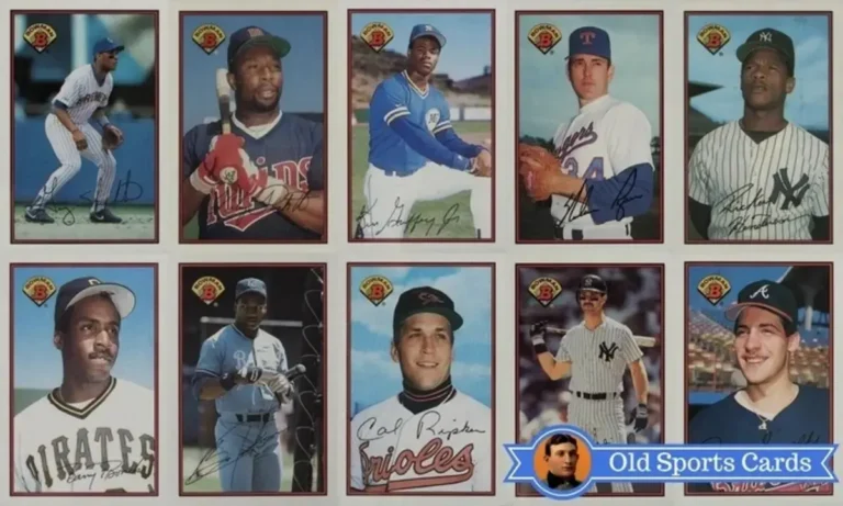 A collage of the most valuable cards from the 1989 Bowman Baseball sports card set.A collage of the most valuable cards from the 1989 Bowman Baseball sports card set.