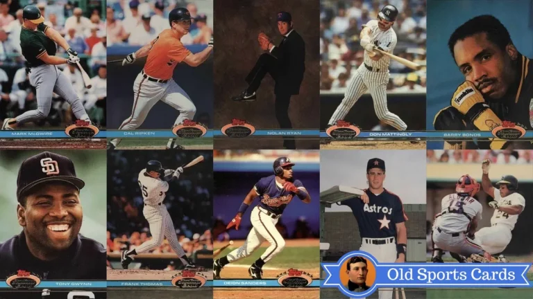A collage of the most valuable cards from the 1991 Topps Stadium Club Baseball sports card set.A collage of the most valuable cards from the 1991 Topps Stadium Club Baseball sports card set.