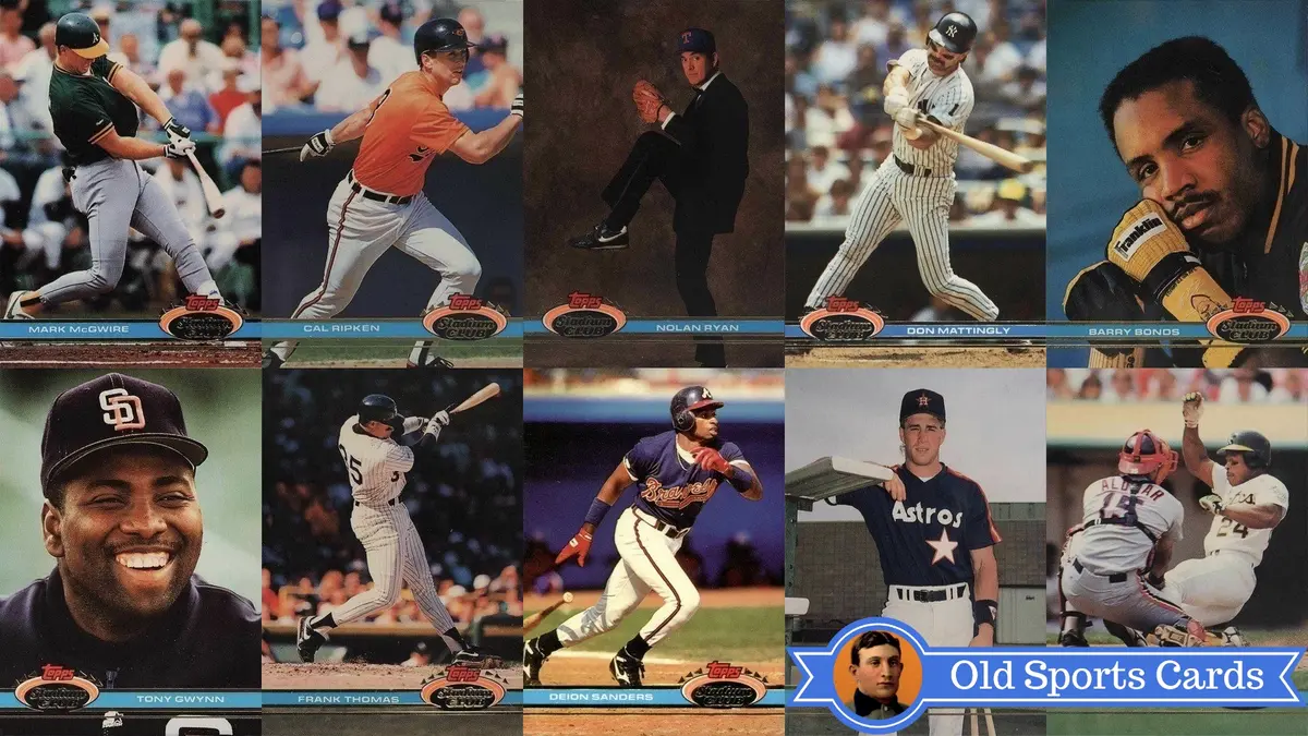 12 Most Valuable 1991 Topps Stadium Club Baseball Cards - Old 