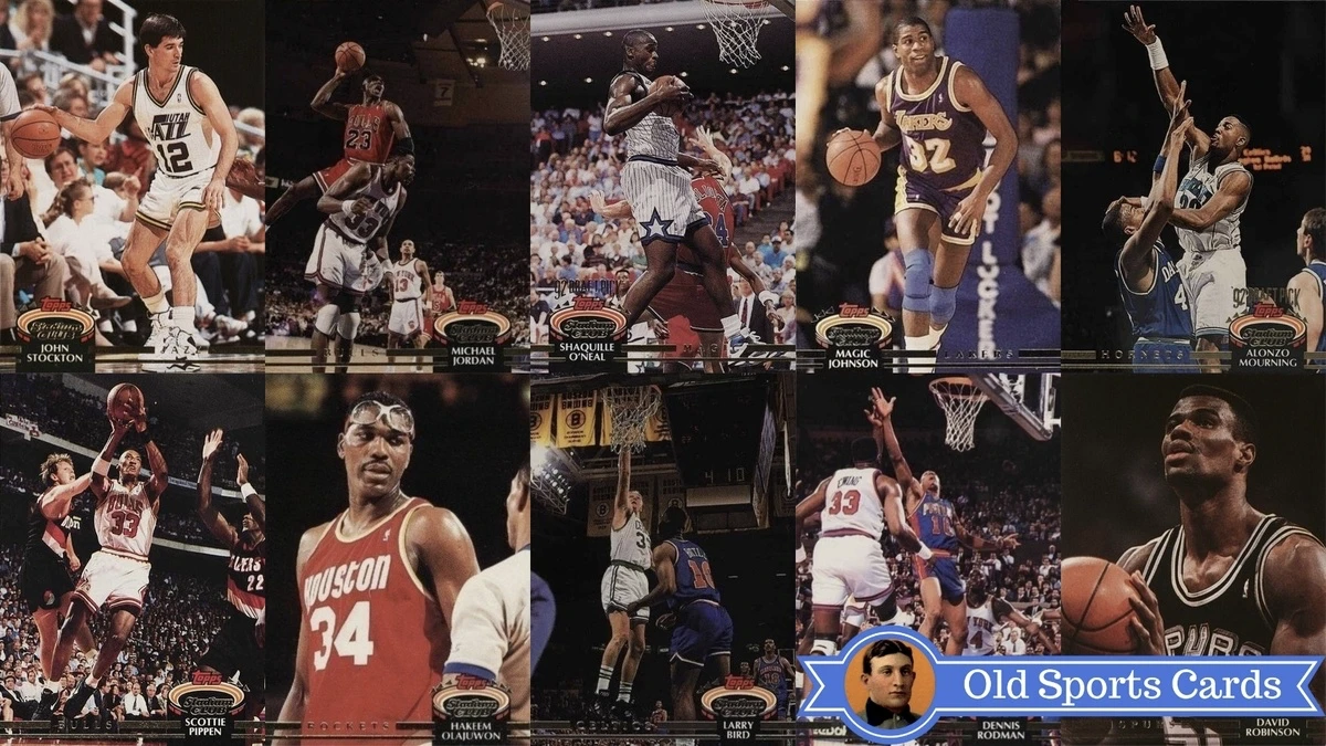 15 Most Valuable 1992 Topps Stadium Club Basketball Cards - Old 