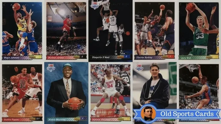 A collage of the most valuable cards from the 1992 Upper Deck Basketball sports card set.A collage of the most valuable cards from the 1992 Upper Deck Basketball sports card set.