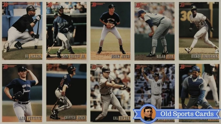 A collage of the most valuable cards from the 1993 Bowman Baseball sports card set.A collage of the most valuable cards from the 1993 Bowman Baseball sports card set.