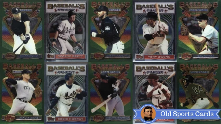 A collage of the most valuable cards from the 1993 Topps Finest Baseball sports card set.A collage of the most valuable cards from the 1993 Topps Finest Baseball sports card set.