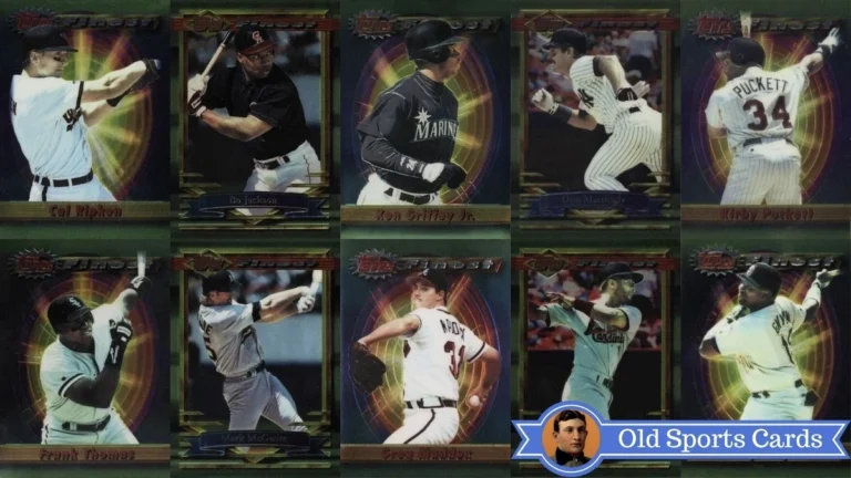 A collage of the most valuable cards from the 1994 Topps Finest Baseball sports card set.A collage of the most valuable cards from the 1994 Topps Finest Baseball sports card set.