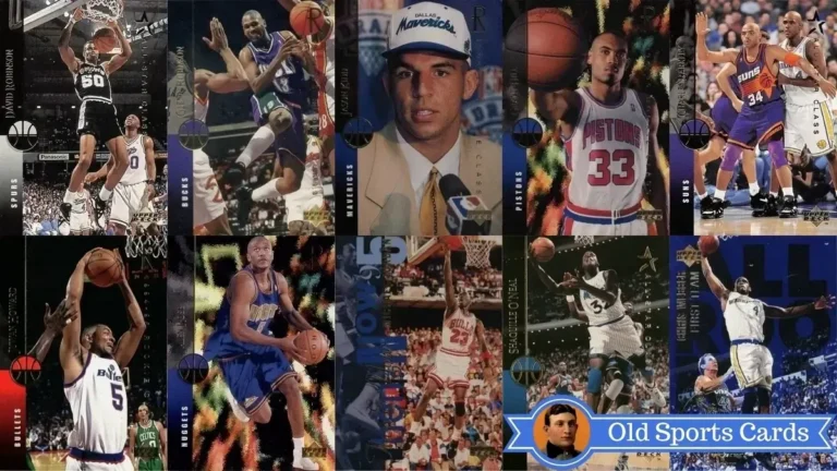A collage of the most valuable cards from the 1994 Upper Deck Basketball sports card set.A collage of the most valuable cards from the 1994 Upper Deck Basketball sports card set.