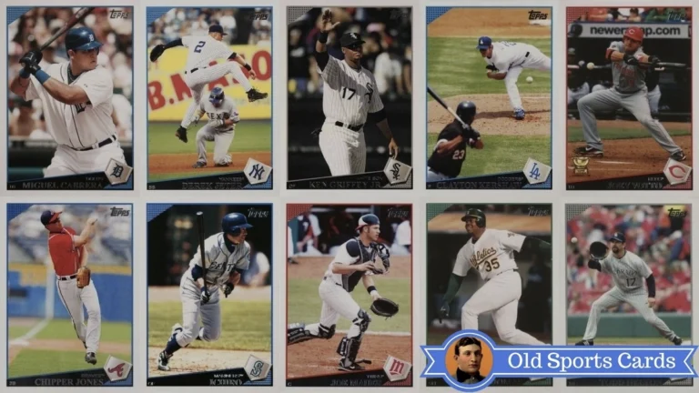 A collage of the most valuable cards from the 2009 Topps Baseball sports card set.