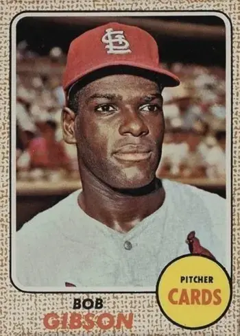 1968 Topps Milton Bradley #100 Bob Gibson Baseball Card