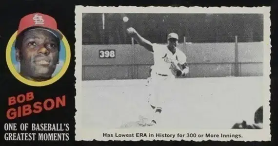 1971 Topps Greatest Moments #24 Bob Gibson Baseball Card