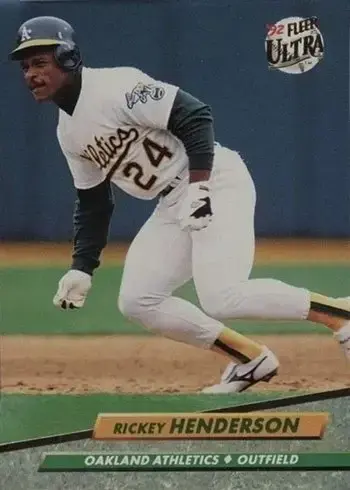 1992 Fleer Ultra #114 Rickey Henderson Baseball Card