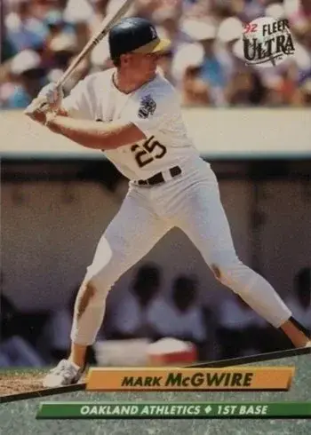 1992 Fleer Ultra #115 Mark McGwire Baseball Card