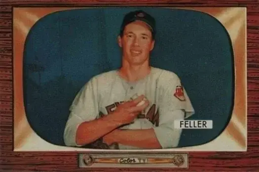1955 Bowman #134 Bob Feller Baseball Card