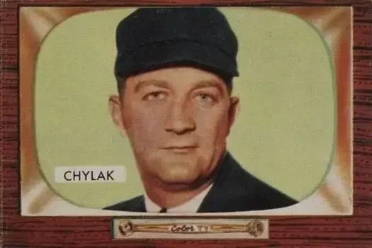 1955 Bowman #283 Nestor Chylak Baseball Card