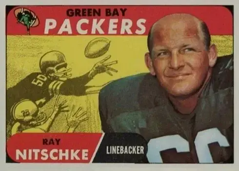 1968 Topps #157 Ray Nitschke Football Card