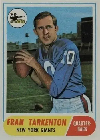 1968 Topps #161 Fran Tarkenton Football Card