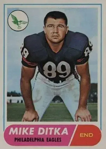 1968 Topps #162 Mike Ditka Football Card