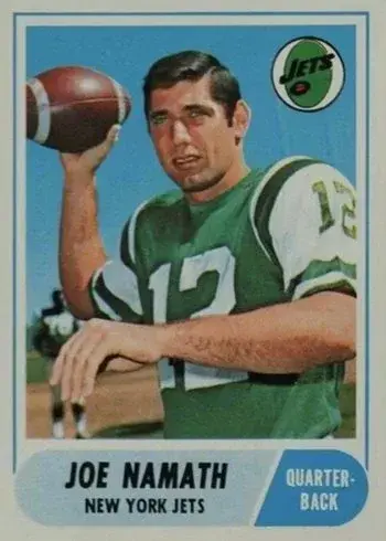 1968 Topps #65 Joe Namath Football Card