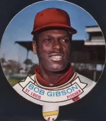 1972 Topps Candy Lids Test Issue  Bob Gibson Baseball Card